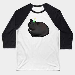 Happy Birthday Black Cat Baseball T-Shirt